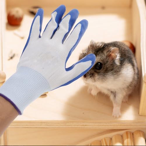Mikikit Bissfeste Handschuhe Für Haustiertraining Kratzfeste Anti-Biss Handschuhe Mit Verdicktem Schutz Flexibel Und Komfortabel Für Hamster Katzen Und Hunde 8.66X5.12X0.20In