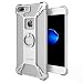 [Upgraded] iPhone 7 Plus Case, Nillkin Barde Metal Case [Unique Design] Back Cover with Enhanced Ring Kickstand for iPhone 7 Plus 5.5" - Silver