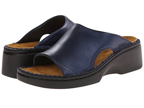 Naot Women's Rome Wedge Sandal, Polar Sea Leather, 43 EU/12 M US
