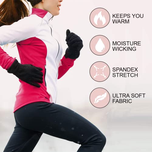 Emprella Thermal Underwear For Women, Ultra Soft Long Johns Womens Set Base Layer Clothes (Black Set, Medium) #TOP3