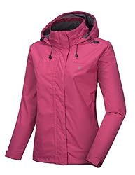 Little Donkey Andy - Giacca impermeabile da donna, leggera, antivento, impermeabile, per escursioni, viaggi, Donna, A6. rosa., Large