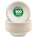 Compostable 12 Oz Bagasse Bowls - Eco Friendly Dinnerware - Biodegradable and Recyclable (100 Pack)