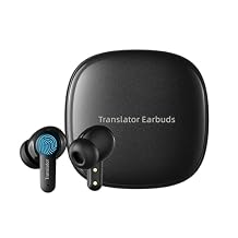 ANFIER AI Translation Earbuds 3-in-1 Language Translatior Device 144 Languages & Accents Online Translation Real Time Long Battery Life, Suitable for Travel Business Black M3 Online Translation