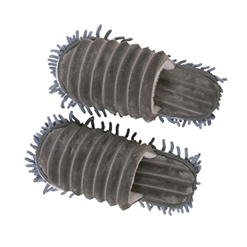 Jewedeco 1 Pair Household Vacuum Cleaners Microfiber Duster Woman's Socks Microfiber Foot Socks Floor Clean Slippers Mopping Slippers For Women Microfiber Slipper Sandals Leisure Shoes Feet #TOP18