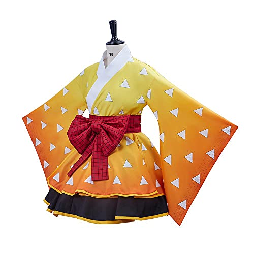 Anime Kimono Cosplay Costume Japanese Lolita Kimono Maid Dress Outfit for Women Adult by BYHai - Used condition - Image 3