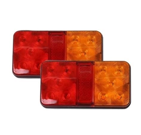 Amazon.co.jp: トラックテールランプ 2PCS 12V 24V 10 LED
