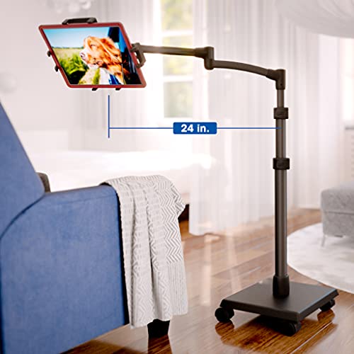 Levo G2 Deluxe Rolling Tablet Floor Stand Cart Kiosk For Residential And Commercial Use With All Ipad, Kindle Fire, Android, Samsung, Lenovo, Google, And Kids Tablets #TOP1