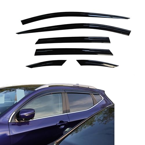Déflecteurs d'air Nissan Qashqai anti-buée et protection habitacle
