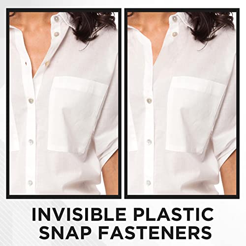 Nuomi 60 Set Plastic Snap Fasteners, Invisible Sewing On Snap Buttons Kit, 10Mm Fasteners For Shirts, Clothing, Diy Craft, Baby Bibs, 4 Colors(15 Set/Color) #TOP5