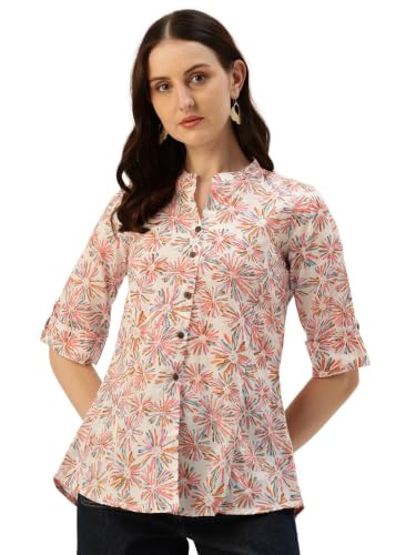 Image of Printed Mandarin Shirt - Casual & Chic (S-3XL)