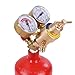 cukoekim Oxy Acetylene Torch Kit, Gas Welding Cutting Tool with Long Pipe Brass Nozzle and Gauge Regulator, Professional Oxygen ＆ Acetylene Welding Cutting Torch Kit for Maintenance, Repair Red