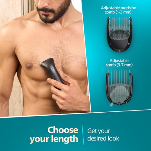 Philips Body Groomer 7000 Series Tête flexible 2D système de couperasage double - vue 9