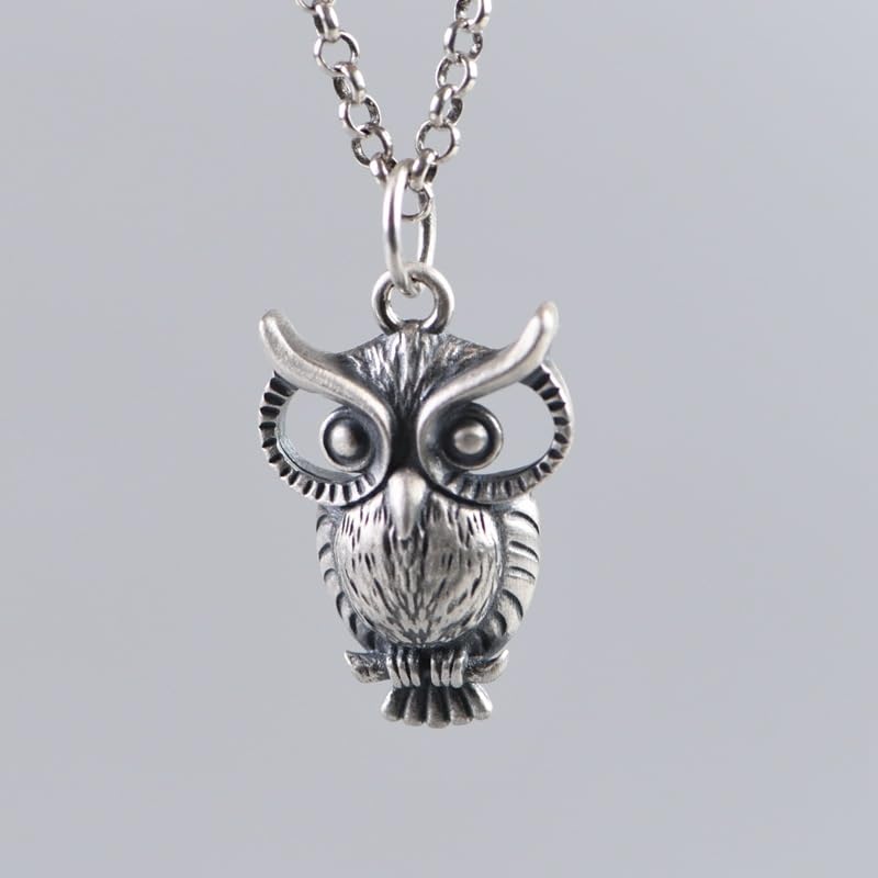 Chaîne de pull pour rompre la monotonie des vêtements avec un hibou vintage - 3