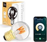 エジソンバルブLEDスマート E26 レトロなスマート電球 DUO (スパイラルミニGLOBEクリア) Alexa対応 LED電球 調光 冷暖調色 スマート電球 スマートled Google Home対応 電球色