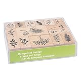  Heyda 204888685 Stempel-Set Zweige Setgröße 12 x 10 x 3 cm
