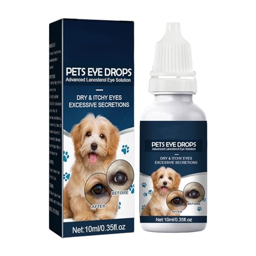 Dog Eye Drops,Dry Eyes Flush and Soothe Eye Irritations, 15% Advanced Lanosterol Eye Solution, Dog Tear Stain Cleaner for Comfort Reliever Eye Itchy for Animals (B-1PCS) Dog Eye Drops,Dry Eyes Flush and Soothe Eye Irritations, 15% Advanced Lanosterol Eye Solution, Dog Tear Stain Cleaner for Comfort Reliever Eye Itchy for Animals (B-1PCS)