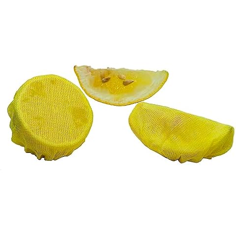 Regency Wraps Stretch Wraps, Lemon Wedge Bag Covers for Seed Free Squeezing of Lemon Halves or Wedges, Stretch Wraps, Yellow 12 Count Cover