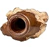 Vitex Pubescens Vahl Wooden Vase, Handcrafted from a Single Block of Natural Wood, Unique Decorative Vase, 11.8 H x 5x6.5 D