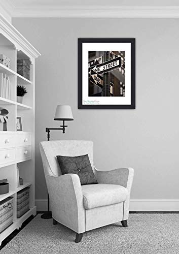 The Display Guys – Square Profile Picture Frame – Solid Black Wood With Tempered Glass And Mat – Wall Mounted – Tabletop Display -18" X 24" - Set Of 4 #TOP3