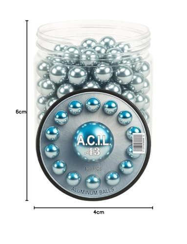 Aluminium-Bälle in 43 Kaliber Solid Resuable Seamless Paintballs for High Impact, Training, Target Practice and Defense .43 Cal.