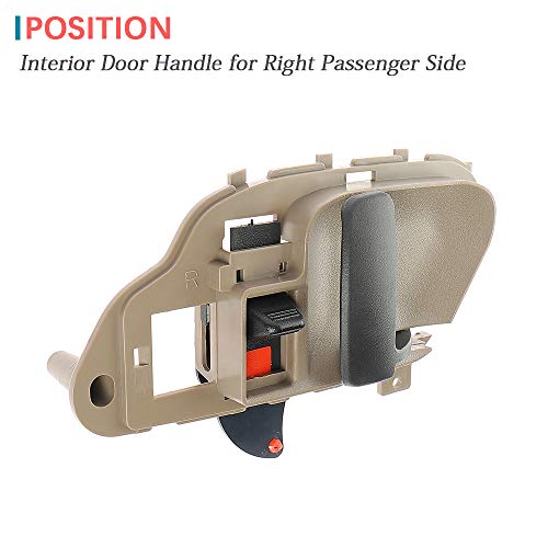 Irontek Interior Door Handle For Front/Rear Right Passenger's Side Fits Chevrolet 95-00 C/K Tahoe, 99-06 Silverado, 95-00 Gmc C/K Yukon 99-06 Gmc Sierra Inner Door Handle #15708044 #TOP1