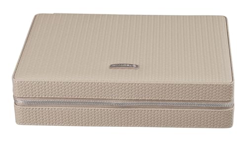 Windrose Reissverschluss Schmuckbox Corbello/taupe