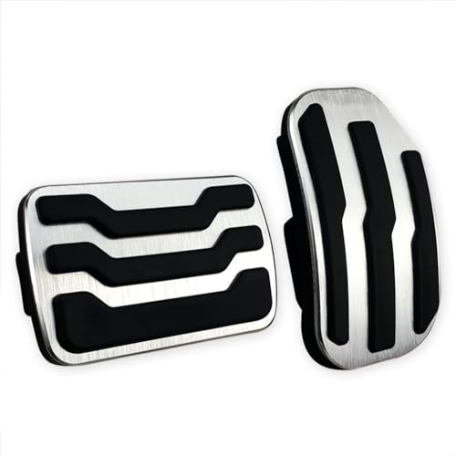 LEXLEY 2PCS Anti-Slip Aluminum Brake Gas Pedal Pads,Auto No Drilling ...