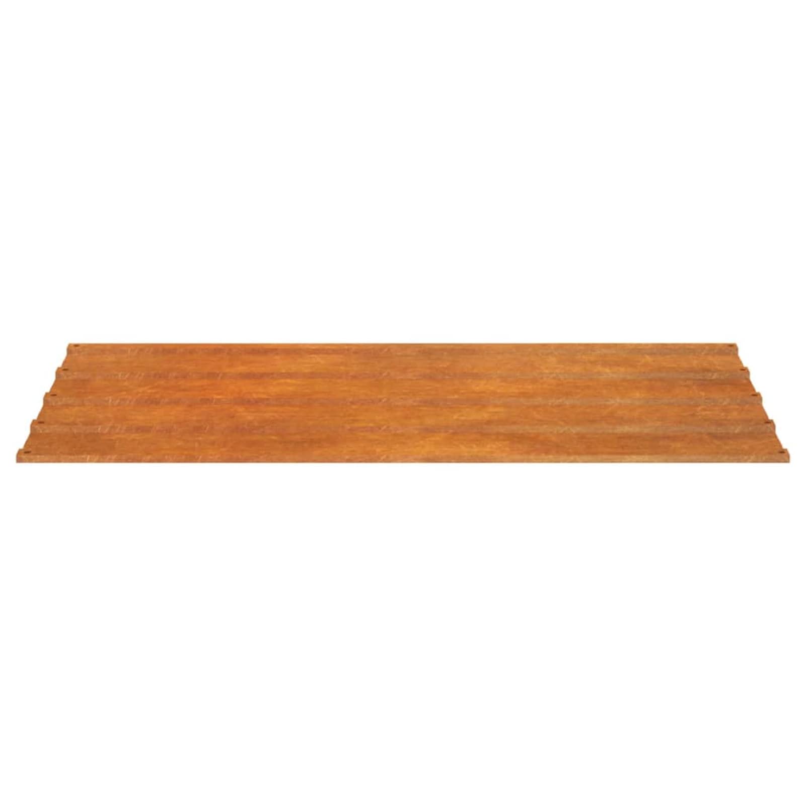 Brokky Pannelli per Tetti 12 pz Ruggine 80x44 cm in Acciaio Corten,Lamiera trapezoidale profilata,lamiera trapezoidale,lastre Ondulate per Tetto, lamiera trapezoidale