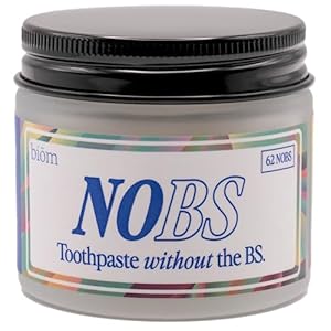 NOBS Toothpaste Tablets – Nano Hydroxyapatite, Flouride & Plastic Free, Eco & Travel Friendly – Remineralize with NHA (1 Month)
