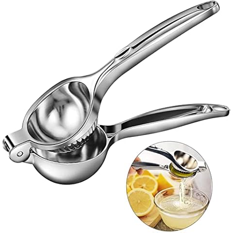 Lemon Squeezer, Aerbee Manual Juicer Stainless Steel Press Juicer Manual Juicer Extractor Hand Juice Lemon Squeezer for Limes Lemons Oranges Citrus Cover