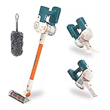 Kids Vacuum Cleaner for Toddlers, Cordless Vacuum Toy Housekeeping Cleaning Set Includes 3 Different...