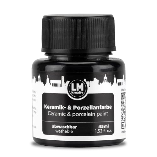 LM-Kreativ Keramik- & Porzellanfarbe 45 ml - Schwarz -...