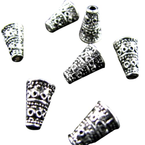 Bringsine 120pcs Antique Tibetan Silver Plated Charms Pendant DIY Tube
