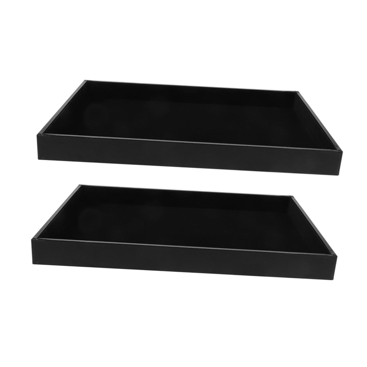 SOIMISS 2 Pièces Plateau de Bijoux Résistant Aux Rayures pour Bagues Bracelets Colliers Design Élégant et Portable pour Comptoir