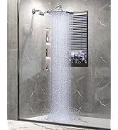 Veken 11.8" Rain Shower Head, Rectangular Rainfall Showerhead with 11" Stainless Steel Exension A...