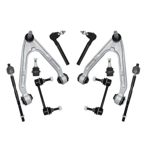 Brazos de control delanteros superiores e inferiores, barras estabilizadoras, barras de acoplamiento, compatibles con Hummer H3 H3T 2006 2007 2008 2009 2010 Suspensión automotriz