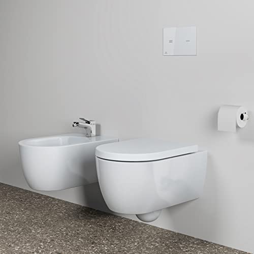 Ideal Standard Symfo No Touch Toilet Flush Plate, R0129SA, White, Bianco - Image 4