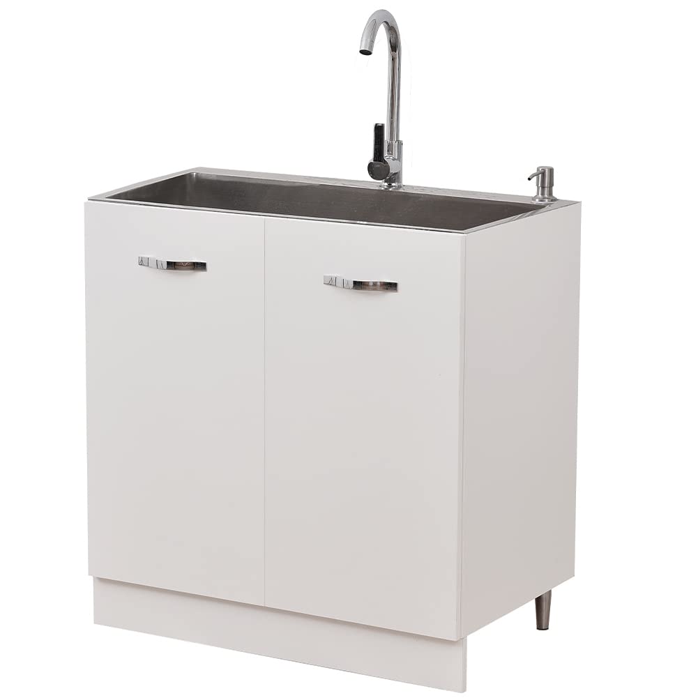 Shally Dogan Mueble de Cocina con 2 Puertas modulares, 80 x 50 x 85 cm, Color Blanco