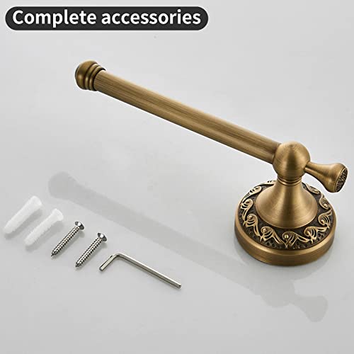 Leyden Brass Toilet Paper Holder,Antique Towel Ring Retro Hand Towel Holder Tissue Roll Paper Hanger Bathroom Accessories Wall Mounted Vintage 2 Pieces #TOP6