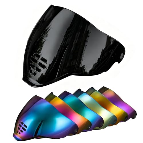 Image of PSLER Shatterproof Helmet Visor for Icon Airflite IC-06,Dark Black