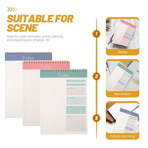 Bloc-notes Planificateur de Bureau 3 pièces Agenda Journalier