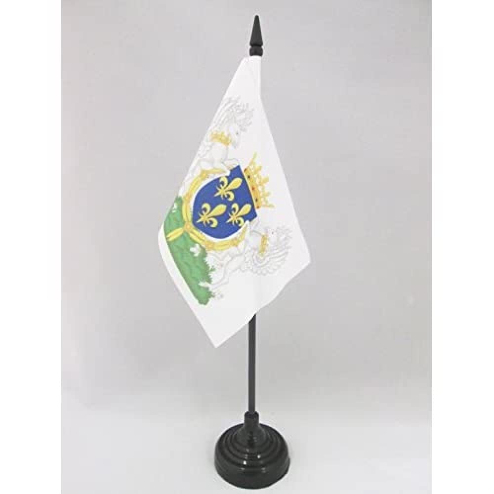 AZ FLAG, Charles VI of France Coat of arms Table Flag 4'' x 6'', French Kingdom Office Mini Banner 100% Polyester 15 x 10 cm