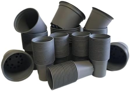 Recycled & Recyclable Plant Pot Mix: 100 x 9CM ; 25 x 1 Litre ; 10 x 2 Litre Plastic Flower Pots