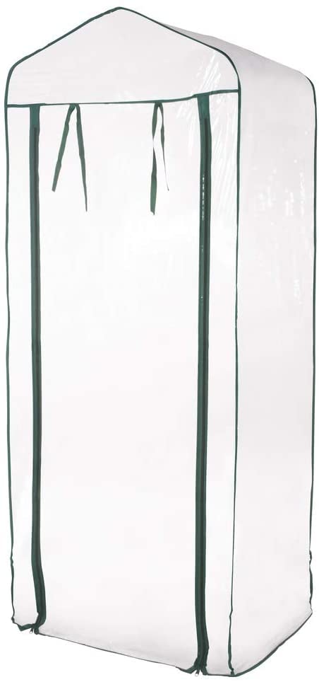 Telo Di Ricambio In PVC Per Serra Da Giardino 4 Ripiani - Copertura Impermeabile 69x49x157 Cm Con Cerniera - Foto 12