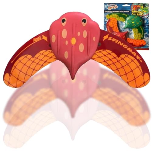 Whnbuij Fiskbadrumsleksaker, badleksaker för havsdjur - hydrodynamiska manta-strålar, sommarsimningsfiskdjur för vattenspel för små -