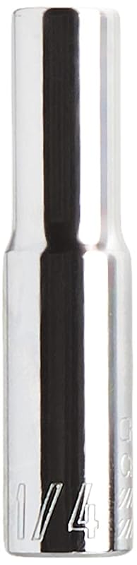 Soquete profundo SAE CRAFTSMAN com acionamento de 6,35 mm, 6 pontos, 1/4 pol. CMMT43573