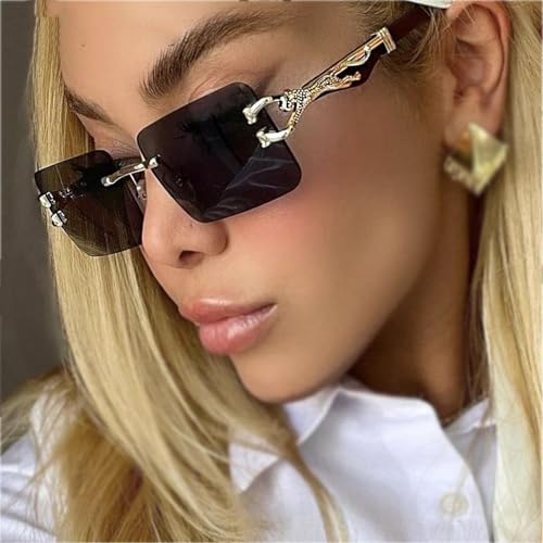 Lunettes de soleil de luxe pour femmes verres dégradés rétro