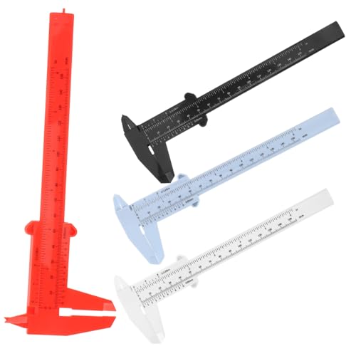 Calibradores plásticos vernier 4 piezas, no digital, portátil miniatura 1