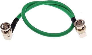 MCCAMSTORE SDI Cable BNC Cable 6G/12G (Canare LV-61S), HD-SDI/ 12G-SDI/4K/8K, Coaxial SDI Video Cable Precision Video Cable, 75 ohm SDI in/SDI Out (Green,40cm)