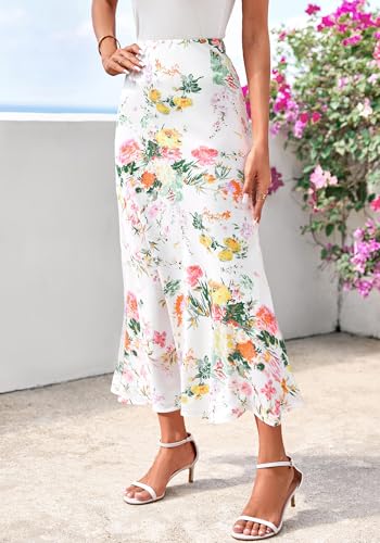 Image of BTFBM Satin Skirts for Women Trendy 2026 Summer Fall